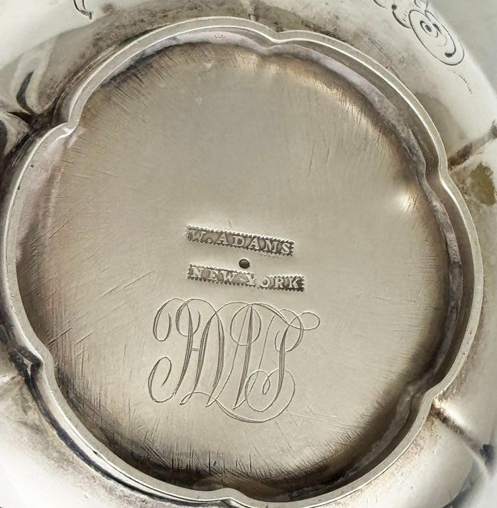 Rare William Adams New York Coin Silver Bachelor Teapot c1840