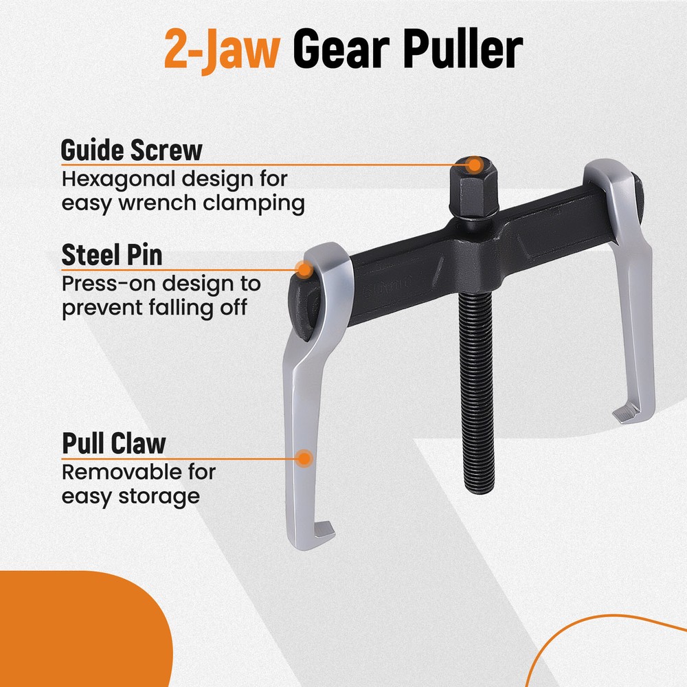 14 In Bearing Puller 2-Jaw Gear Puller Steering Wheel Puller Removal Tool