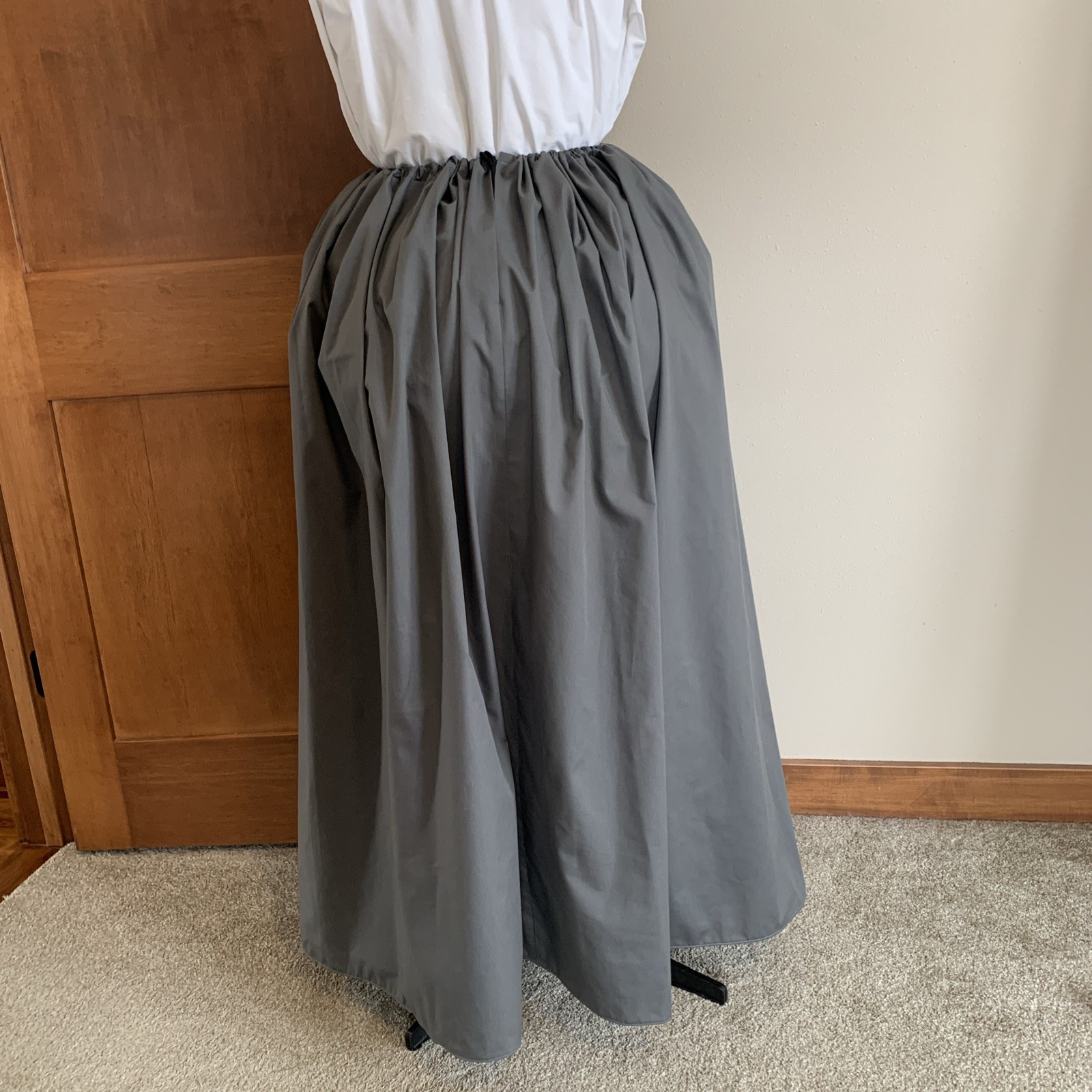 Outlander Skirt.Drawstring , One Size. Poly Cotton. Colonial, Pioneer, Petticoat