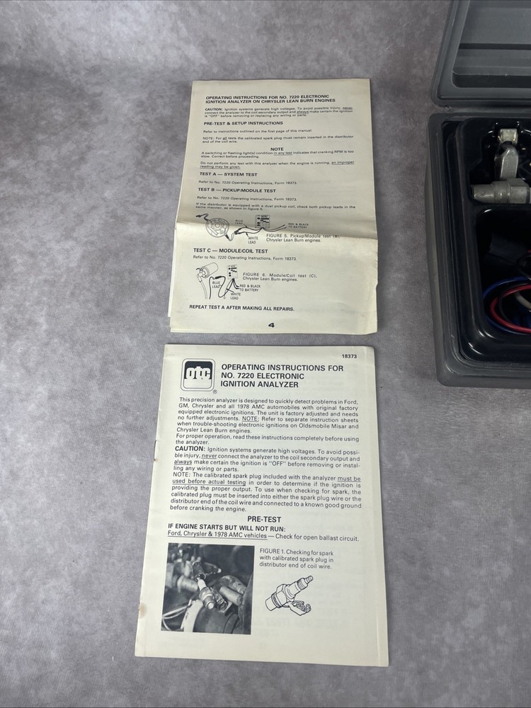 OTC OWATONNA Electric Ignition Analyzer PN 7220-K