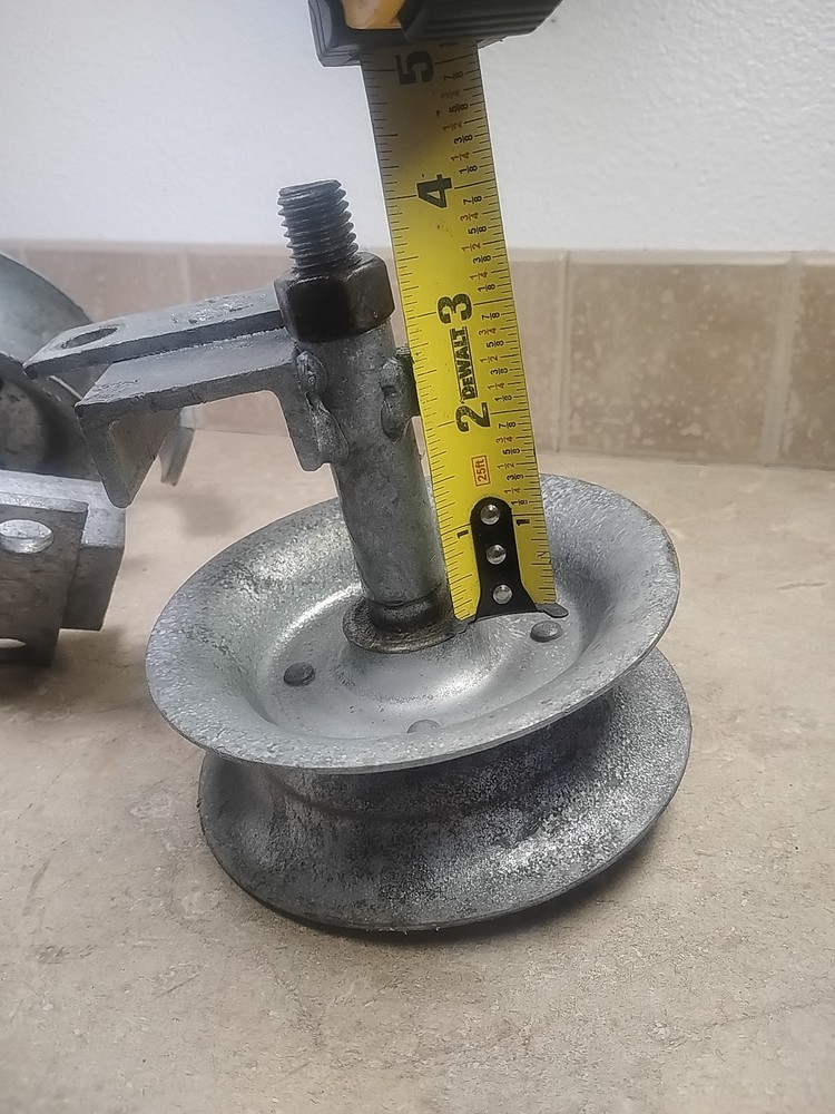 Sliding Gate Rollers, 5 5/8" Pipe Track Wheels for Chain Link Double U-2 Pack
