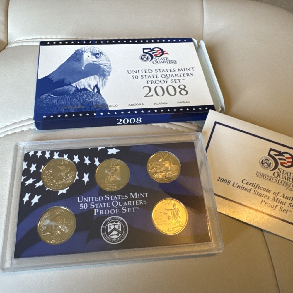 2008 proof state quarter set Original Packaging Us Mint