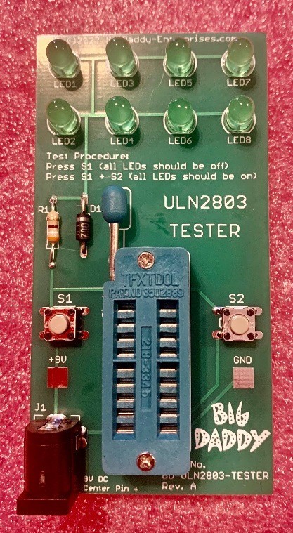Big Daddy 2803/ULN2803/ULN2803A Transistor Array Tester