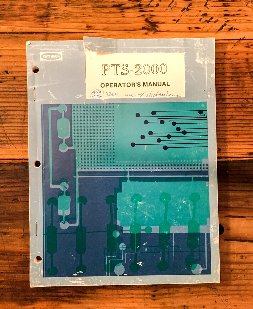 Raytheon PTS-2000 Info Display System Owner / User Manual *Original*