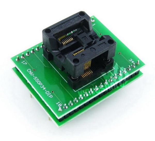 SSOP16 TO DIP16 Enplas IC Test Socket Programming Adapter for SSOP16 package