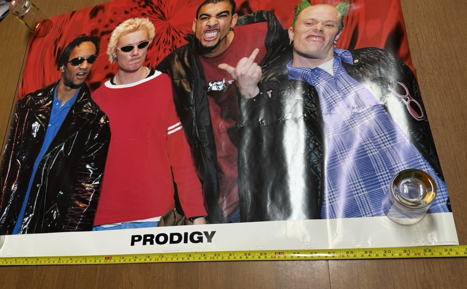 Prodigy Poster Vintage Original Punk Rave Techno 1990s Keith Flint Pyramid Rare