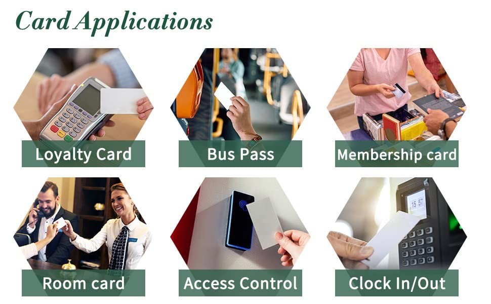 30-Pack 125KHz Proximity Cards for Secure Access Control - EM4100 Compatible