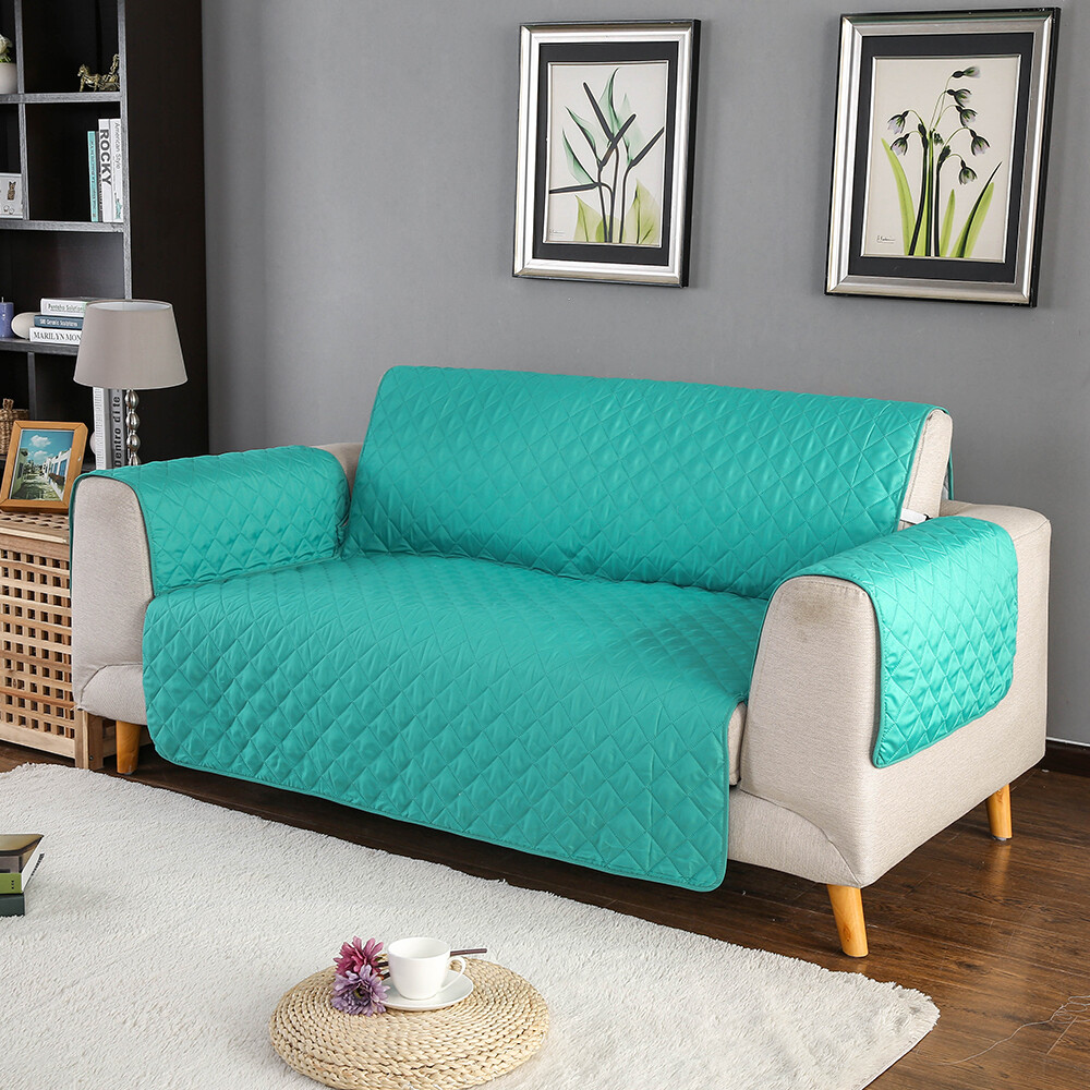 Quilted Sofa Cover Waterproof Nonslip Couch Loveseat Slipcover Pet Protector Mat