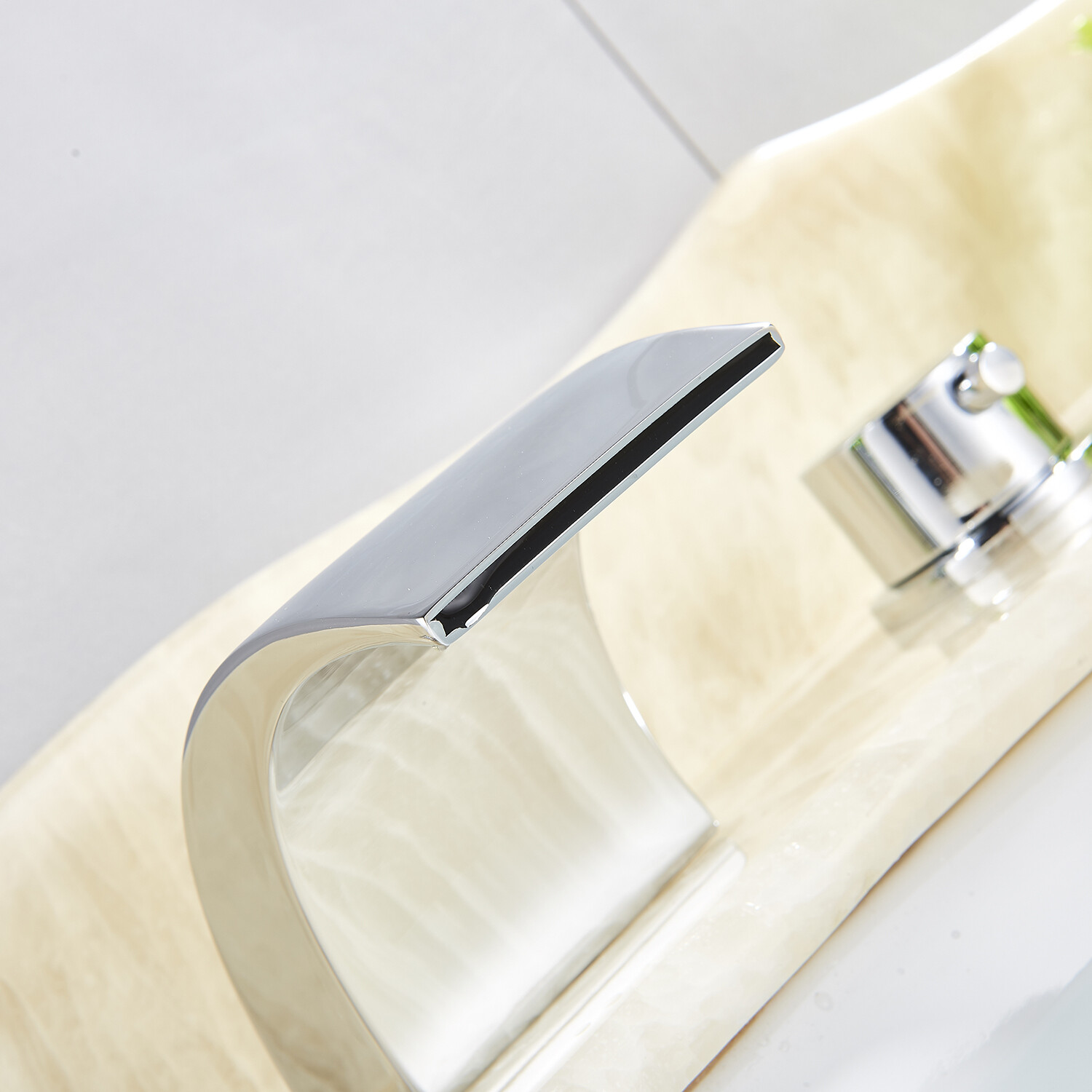 Bathroom Faucet Waterfall 8 inch Widespread Basin Sink Mixer Tap Chrome Finish