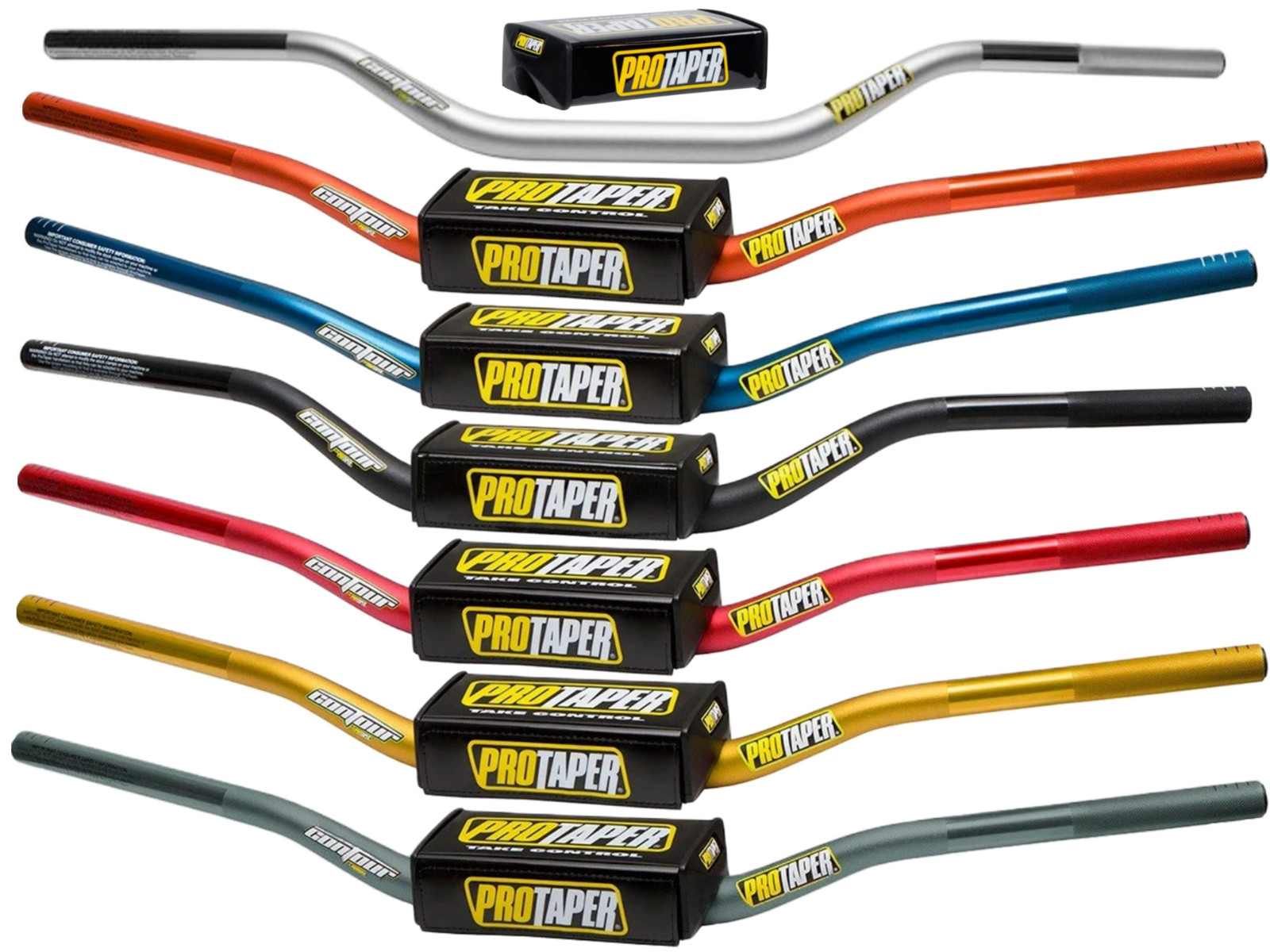 ProTaper Contour Handlebars 1 1/8" Pro Taper Bars CR KX YZ RM - PICK BEND/COLOR!