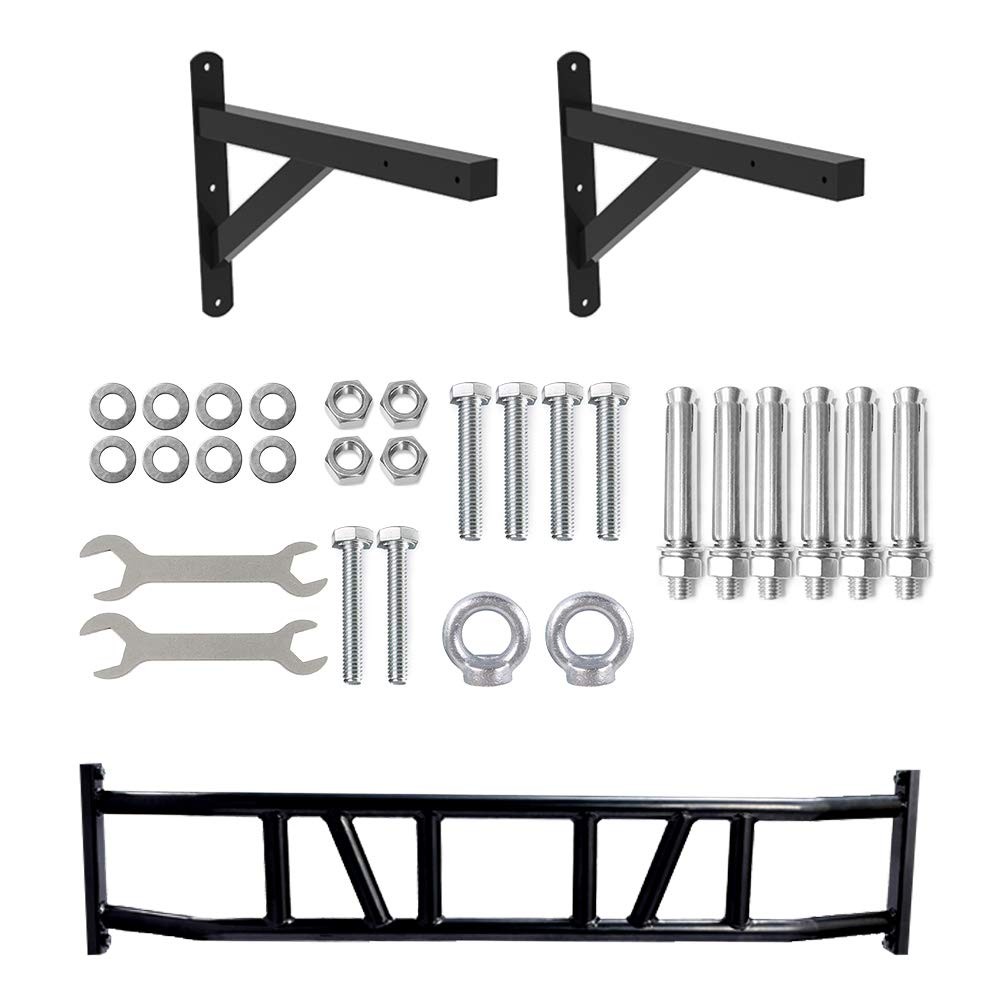 Wall Mounted Pull Up Bar with Multi Grip for Pull-up Chin-up Multifunctional ...