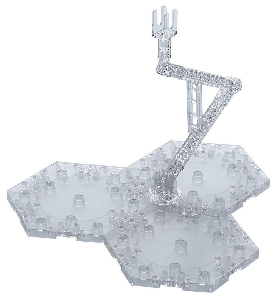 Bandai - Clear Action Base 4 Display Stand for 1/100 Scale Models