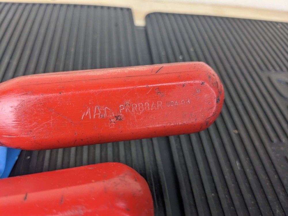 #az419 Vintage Mac Tools Red Hard Handle Mixed Screwdriver Set