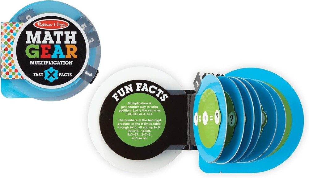 MELISSA & DOUG Math Gears Multiplication Game