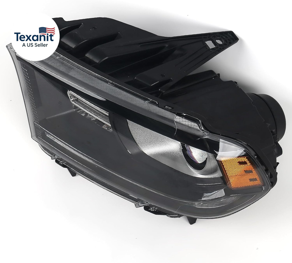 Halogen Headlight Assembly Compatible with Dodge Durango 2014-2020 Replacement B