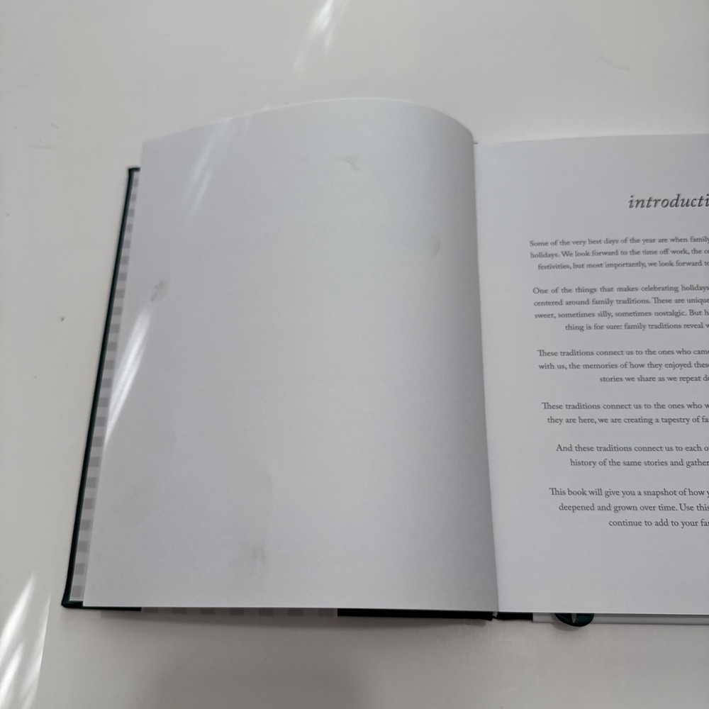 Holiday Memory Book by Duncan & Stone - Emerald - Hardback