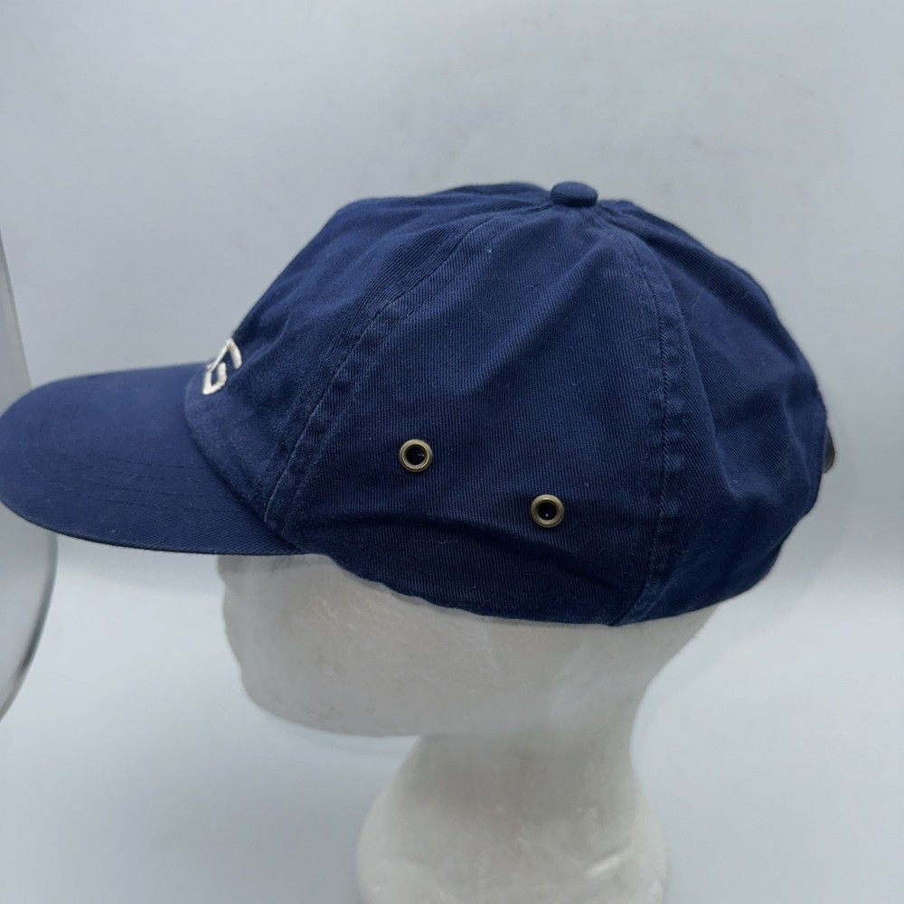 PING Golf Adjustable Strapback Hat Navy Blue Embroidered Logo Cap Hat
