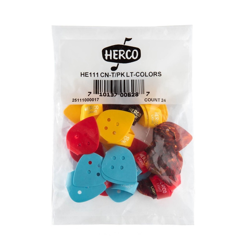 Herco Flat Thumb Picks Light 24 Picks Light