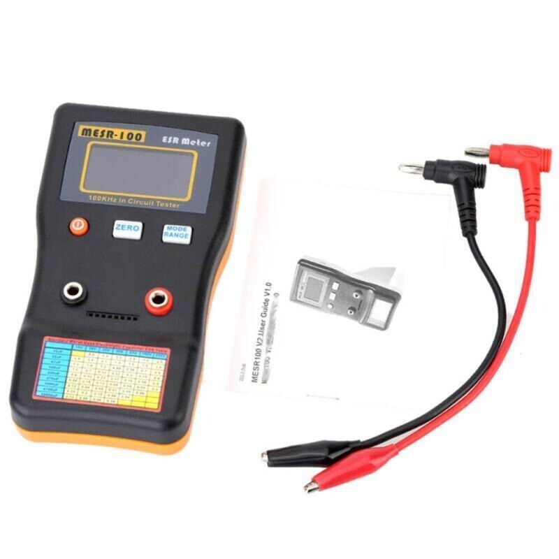 High Precision Capacitance Meter Measuring Resistance Circuit Tester MESR-100