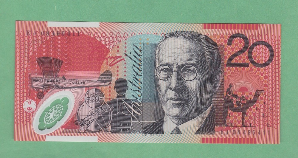 Australia 20 Dollar Note  (20)08  P-59f   UNCIRCULATED