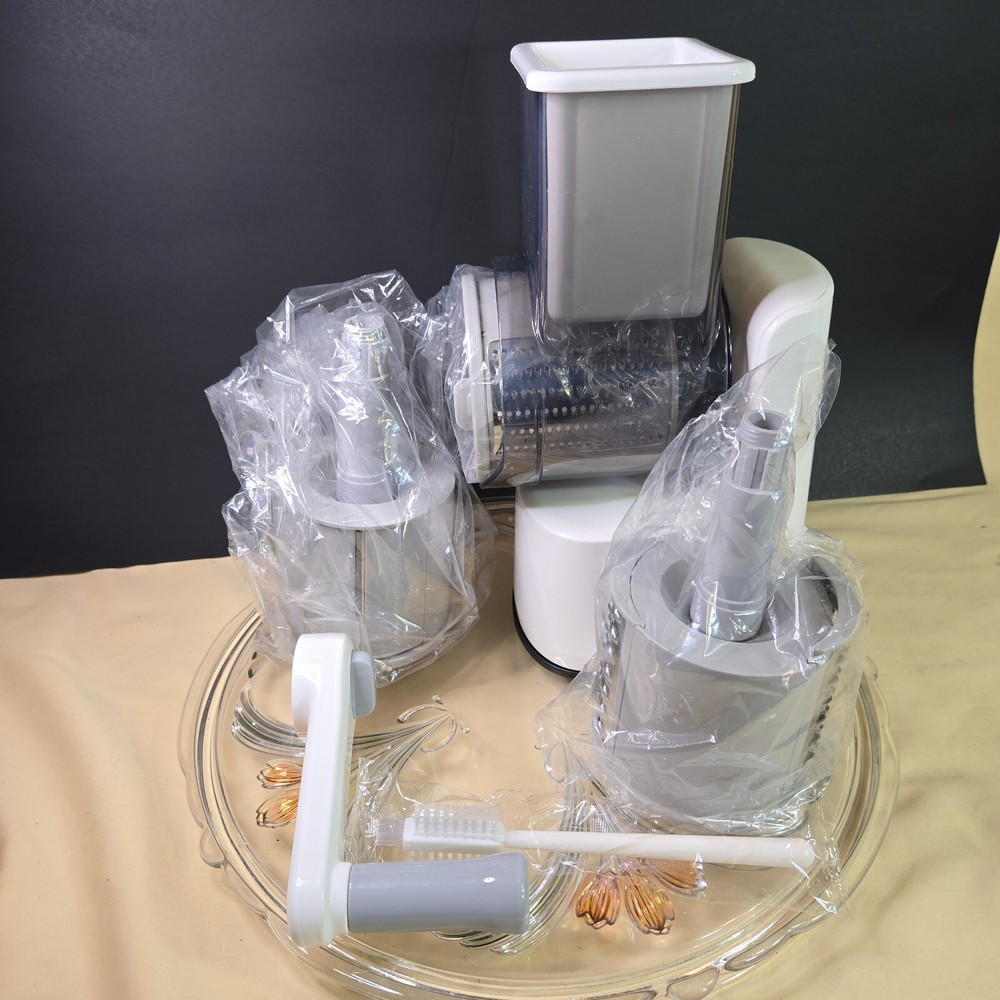 Rotary Cheese Grater, 3 in 1 Multi-Function Mandoline Vegetable Shredder, Slicer