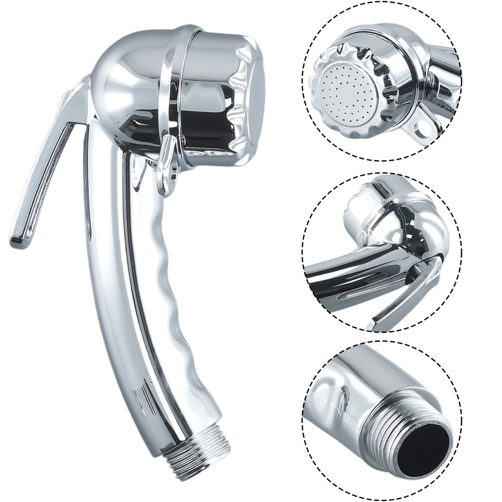 1* Shower Head 1/2 With/stop Button Boat Camping Camper Shower Replace UK