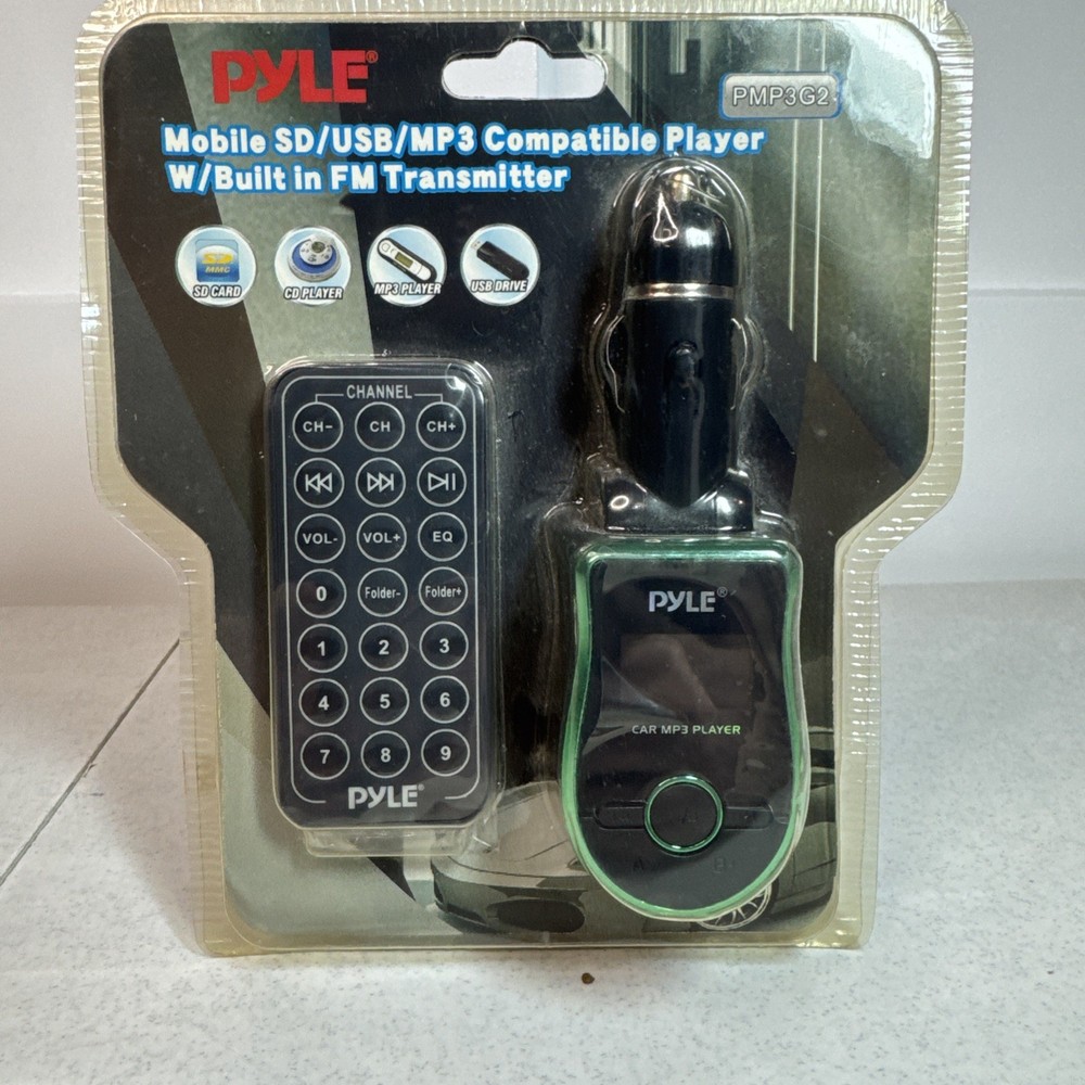 Pyle - PMP3G2- FM Transmitter Mobile SD/USB/MP3 Player - Green