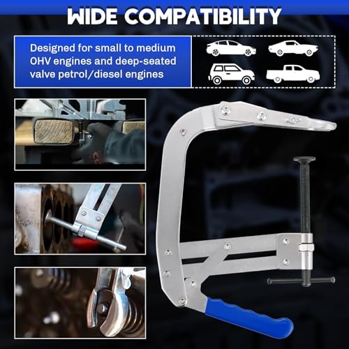 Universal 8-Inch Valve Spring Compressor Tool for Automotive Engine Valve Spring