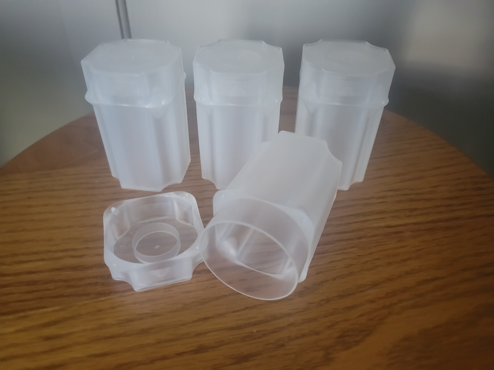 Lot Of 4 Square Coin Storage Tubes for 1oz Silver Rounds & Medallions 39mm