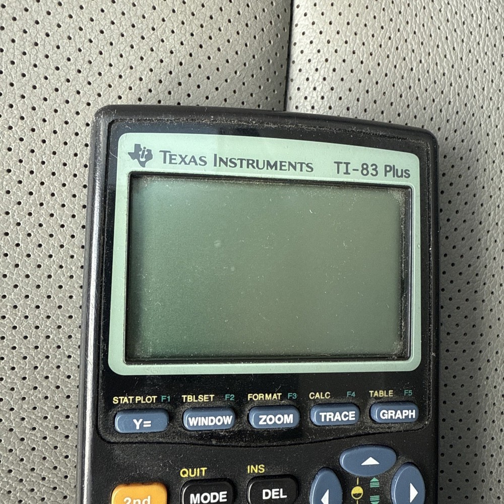 Texas Instruments TI-83 Plus Graphing Calculator With Cover - Tested Working