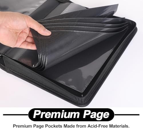 Comic Book Storage Binder with Sleeves - Holds 24 Regular & Bagged Comics, Class