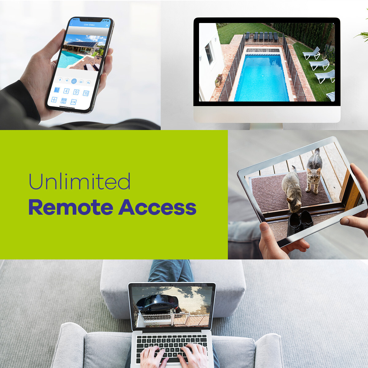 SANNCE 5in1 16CH DVR 1080P Lite CCTV Security Video Recorder for Camera System