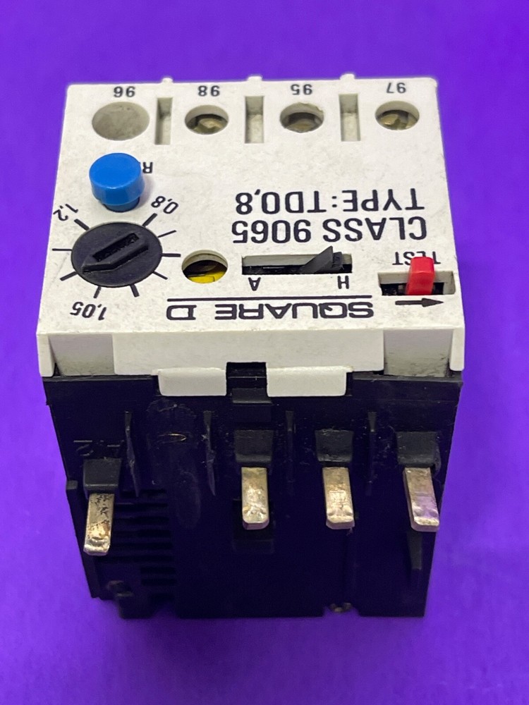 Square D Class 9065 Type TD0.8 Overload Relay 0.8-1.2A