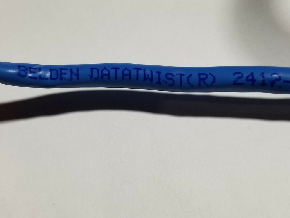 Belden 2412 23/4P Enhanced CAT6+ UTP DataTwist Network Cable Riser Blue /100ft