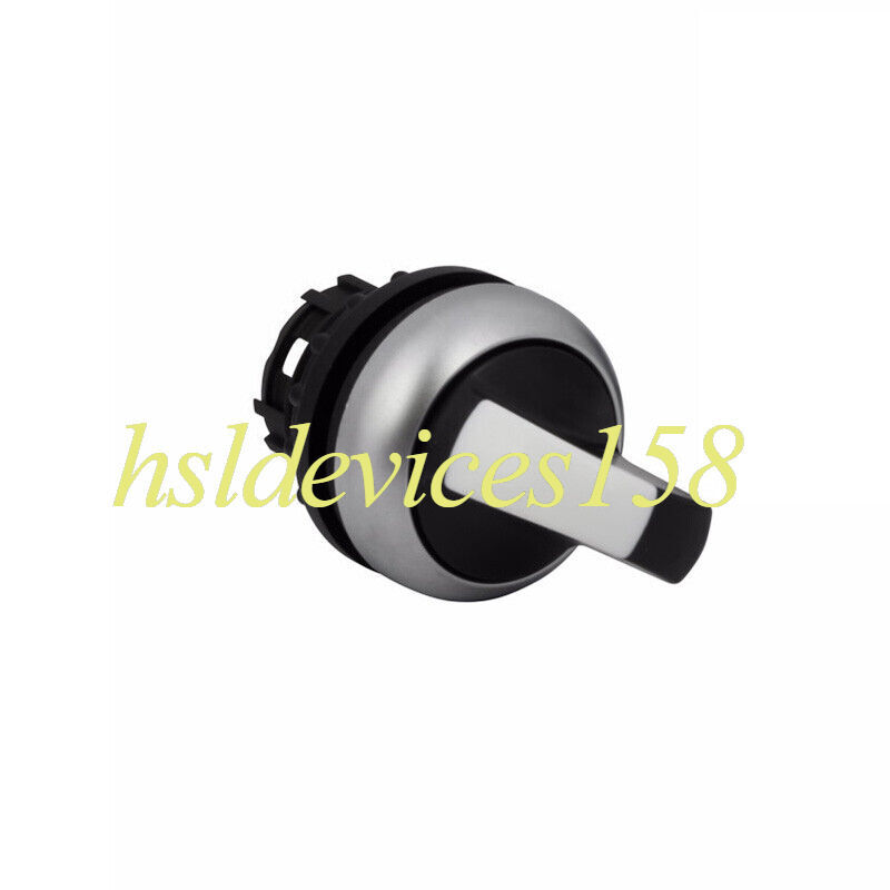 1PCS EATON M22-WRK3 Selector Switch 3 Positions Silver Bezel Black Button