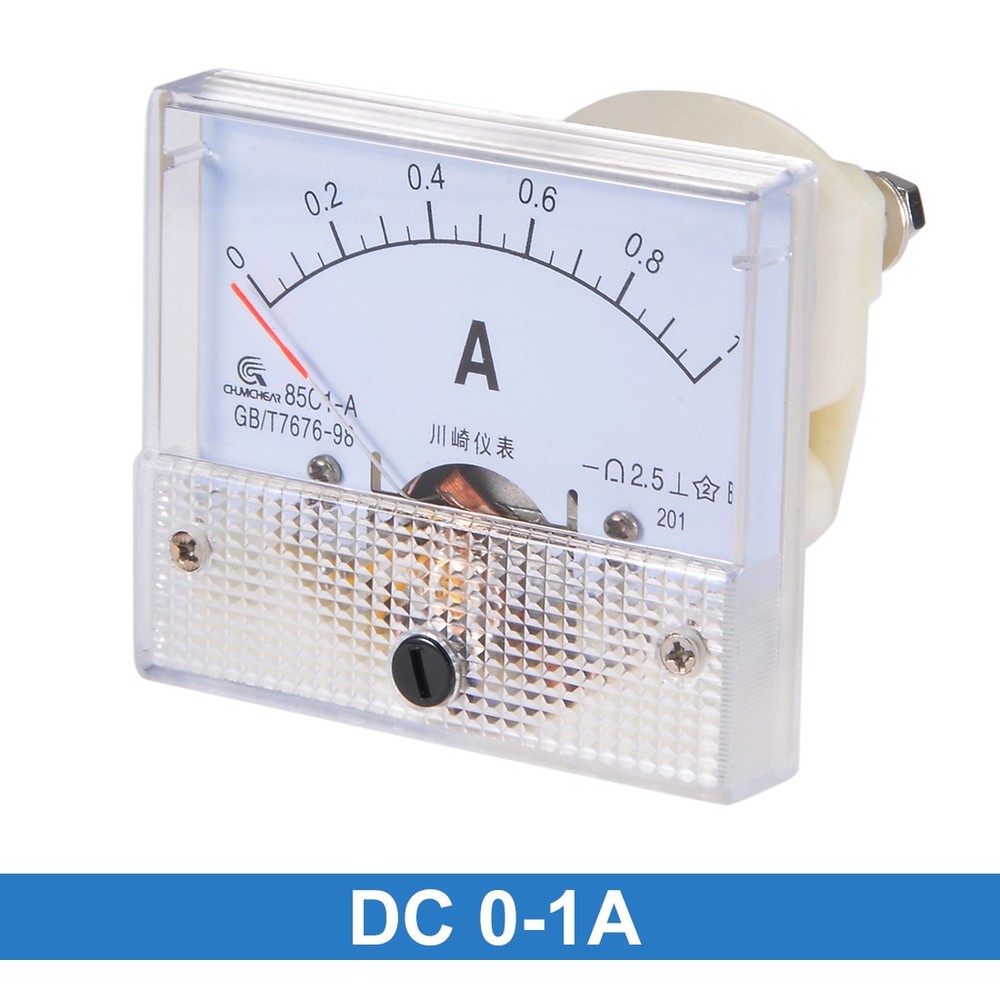 85C1-A Analog Current Panel Meter DC 1A Ammeter for Circuit Testing