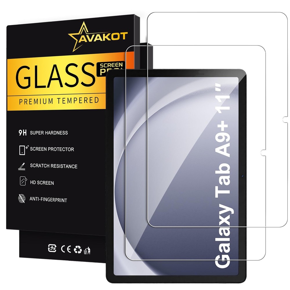 avakot 2 Pack Screen Protector for Samsung Galaxy Tab A9 Plus A9Plus-11 Inch