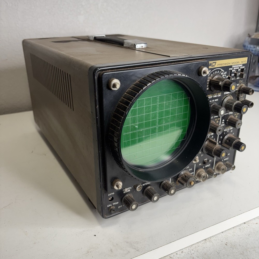 Vintage B&K BK  Precision 1470 Dual-Trace Analog Oscilloscope Untested