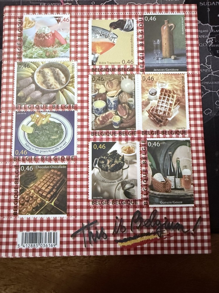 5 rare Belgiun post mini sheets