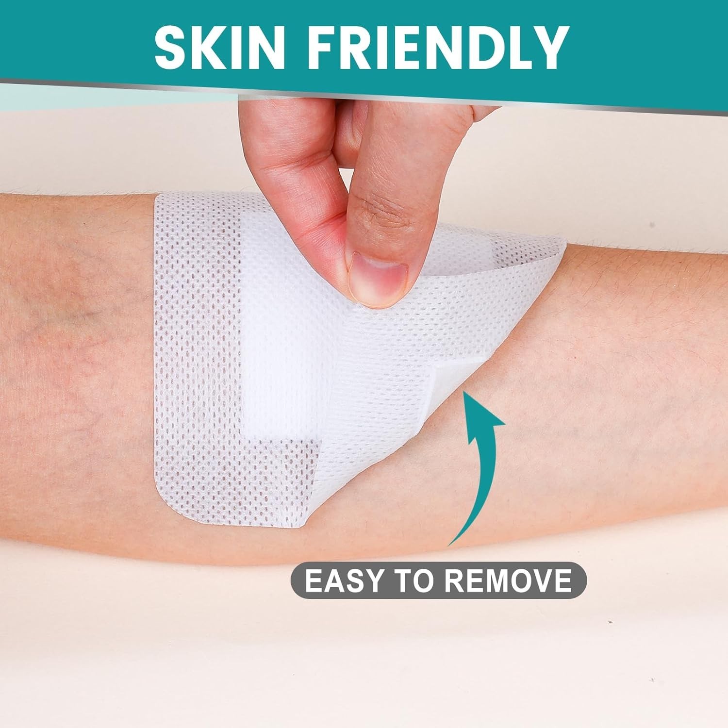 50 Count Island Dressing Bordered Gauze 4" x 4", Gauze Pads Individually Wrapped