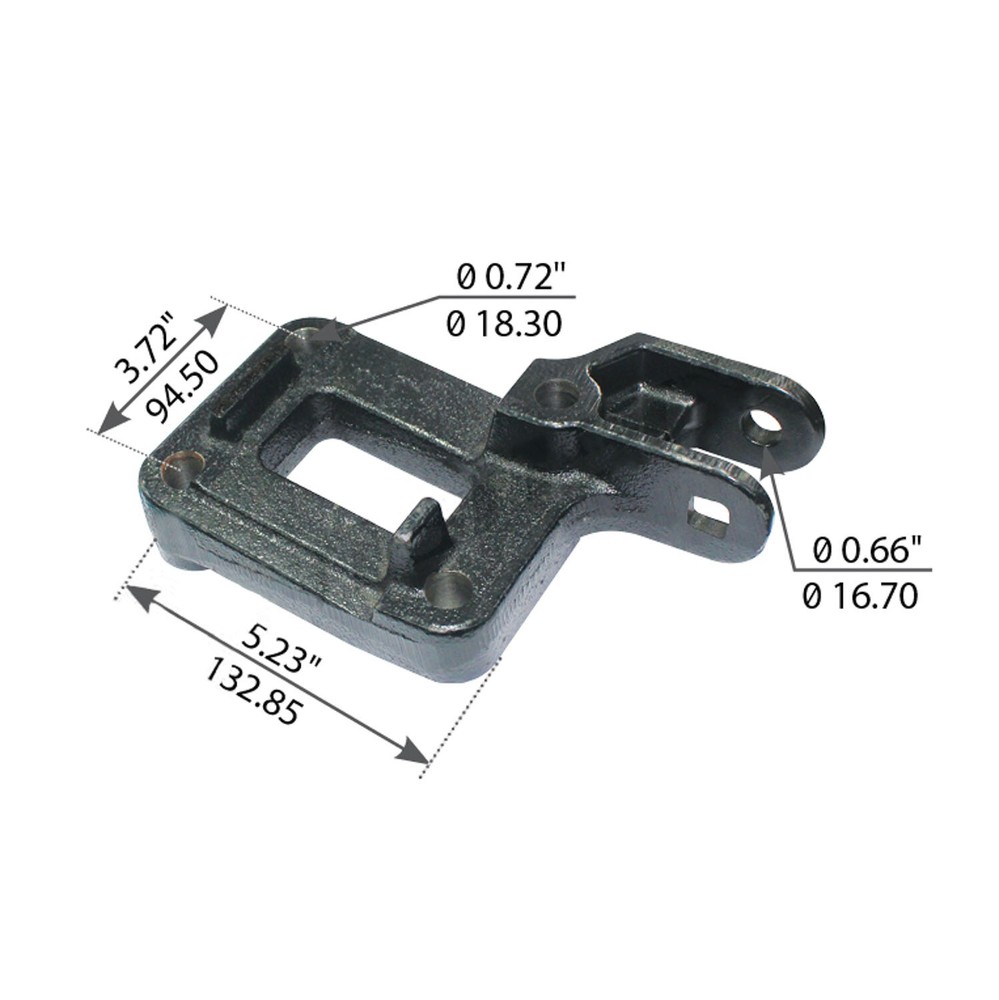 U-BOLT BOTTOM PLATE 10 DEGREE