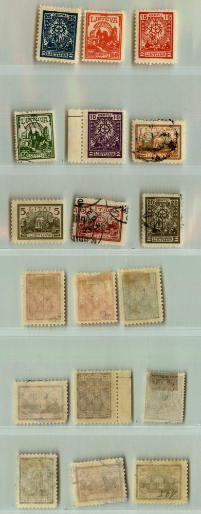 Lithuania 🇱🇹 1923 SC 165-173 mint or used . rtb8797