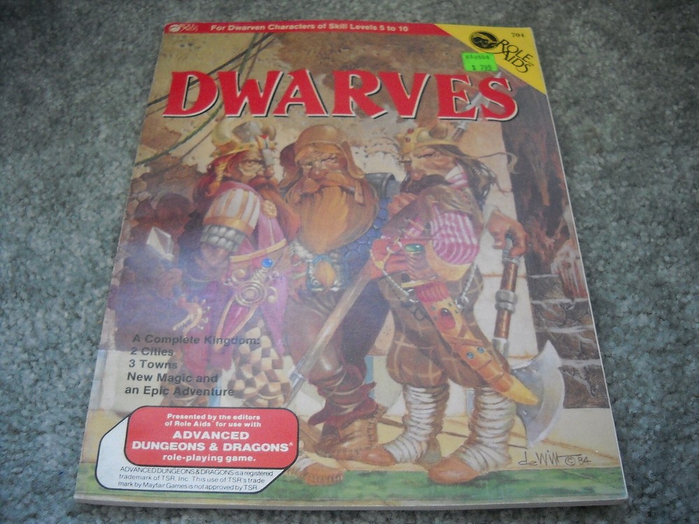AD&D: Role Aids: Dwarves