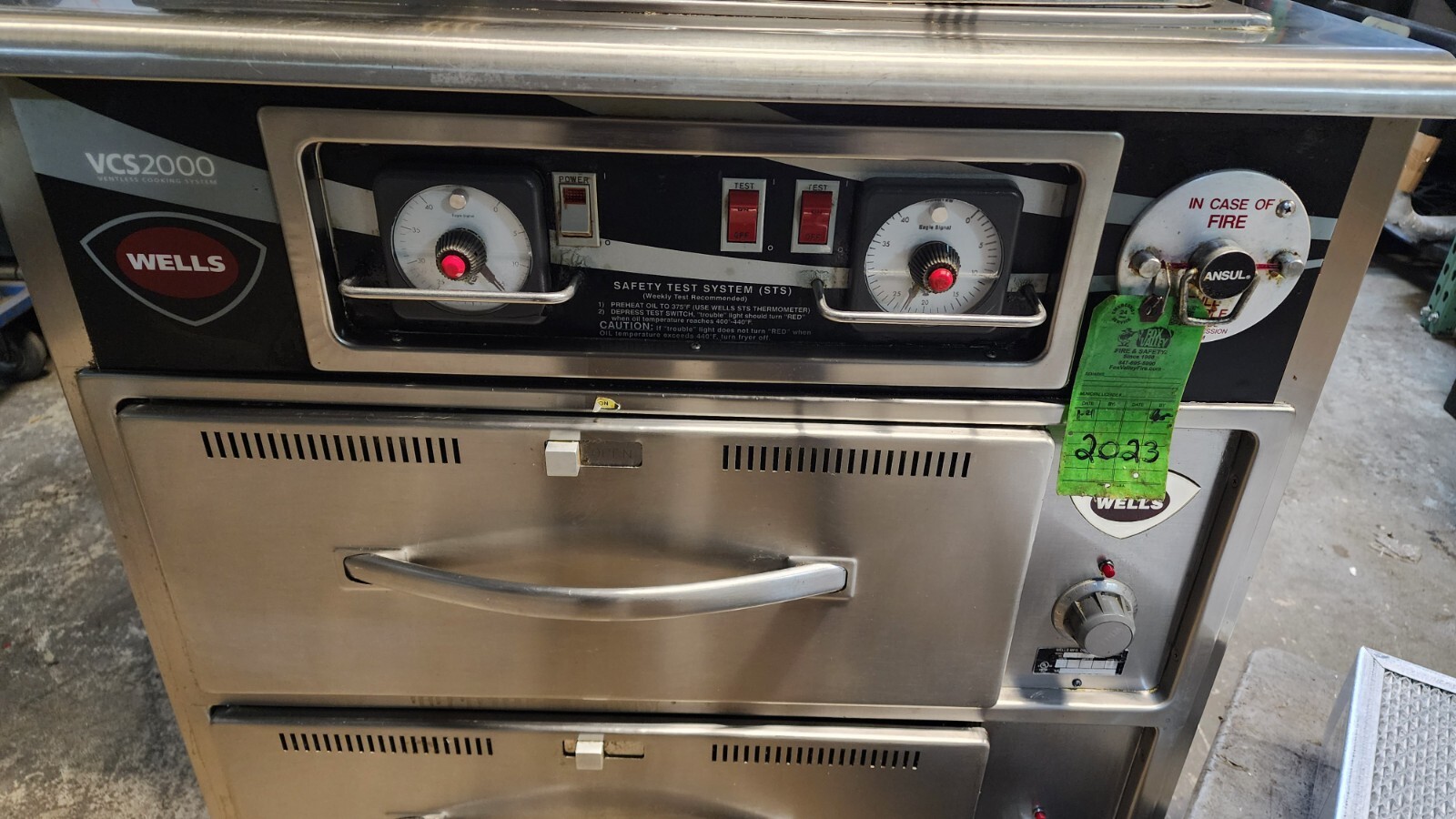 Wells Wvgf VCS2000 VENTLESS DOUBLE FRYER W/2 WARMER DRAWERS