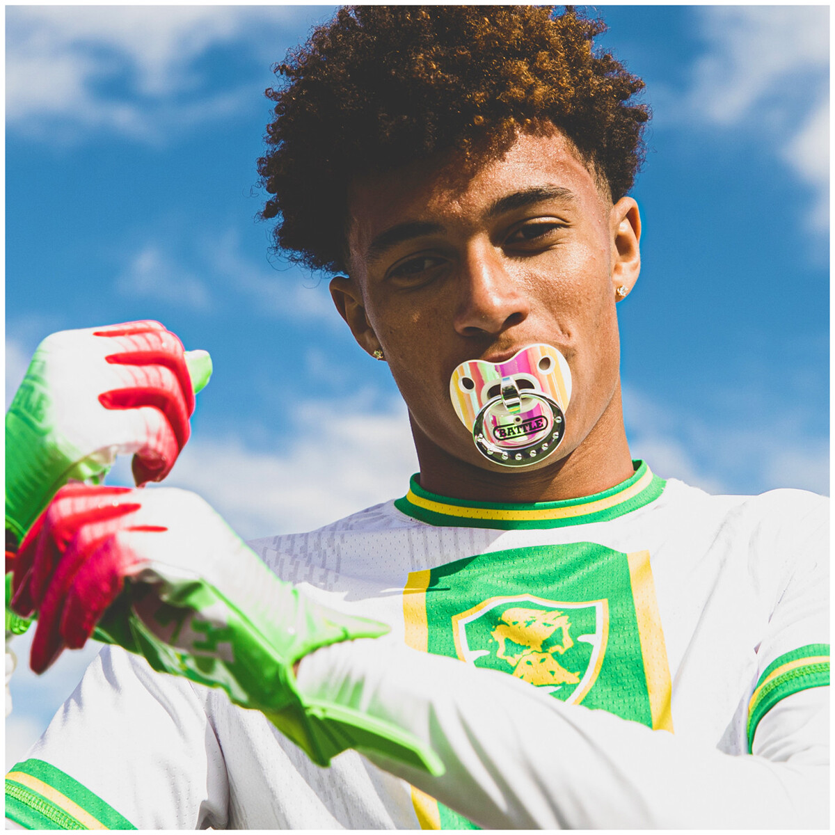 Battle Sports Binky Iridescent Oxygen Lip Protector Mouthguard