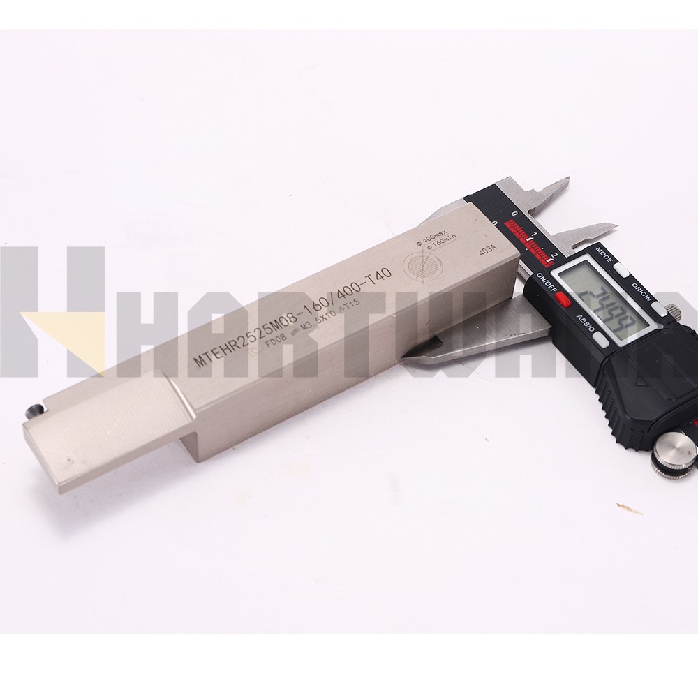 Lathe Face Grooving Tool 8mm 160–400mm Cutting Range 10PCS Indexable Inserts
