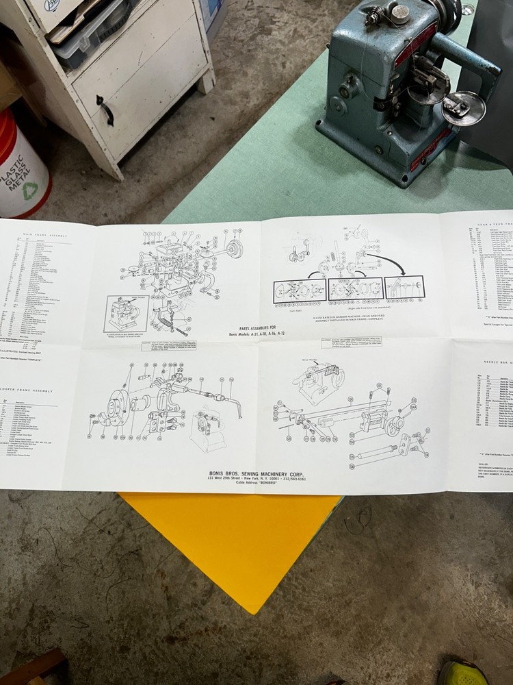 Bonis Model A-21 Fur Machine (HEAD ONLY)