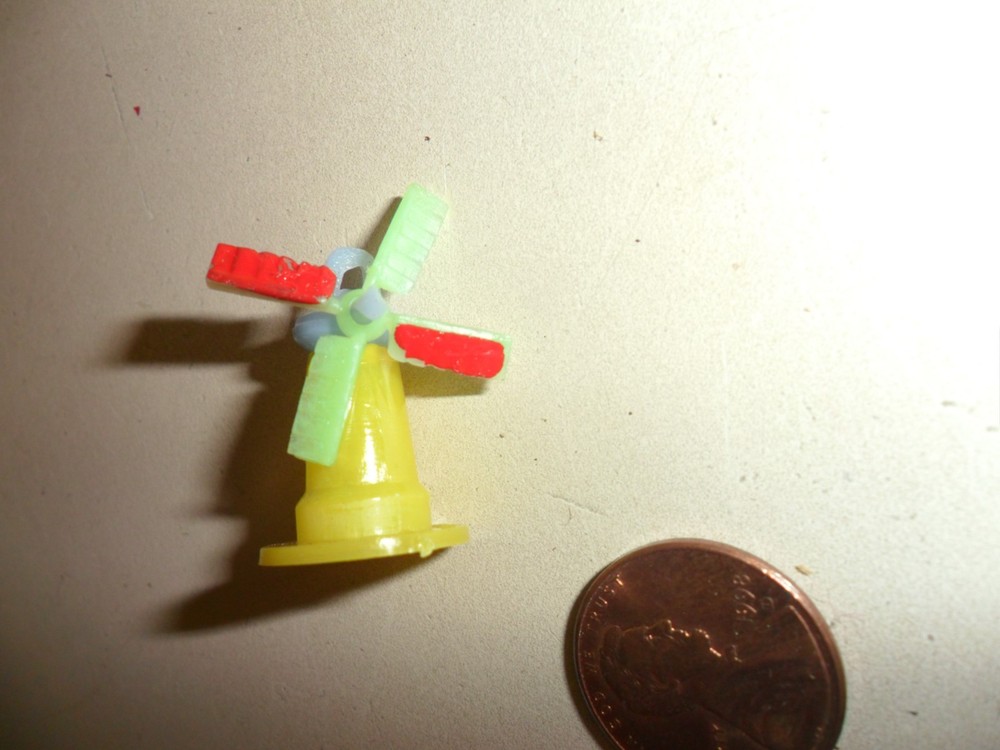 3 Vintage Plastic Windmills