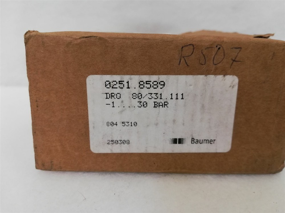 Baumer DRQ 80/331.111 Pressure Gauge Manometer