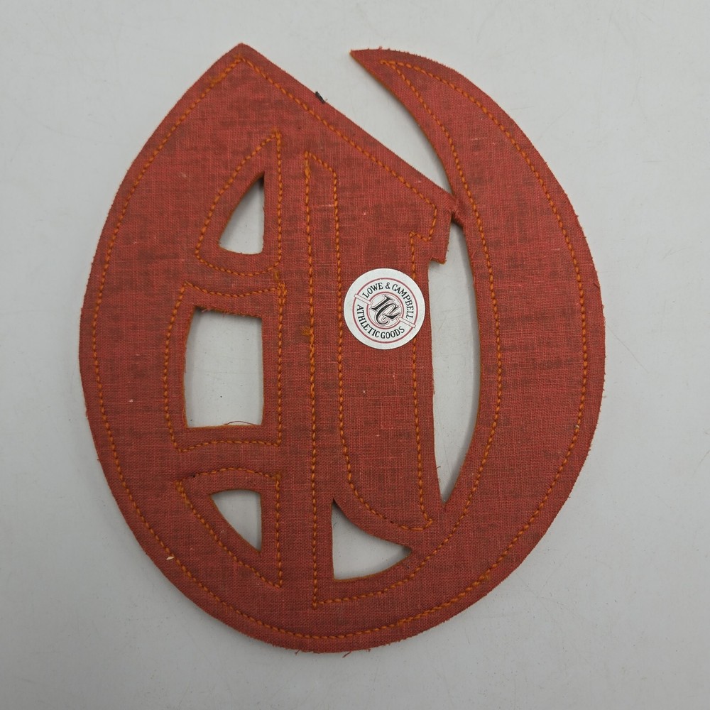 Large Vintage Letterman Varsity Patch | Orange | Lowe & Campbell